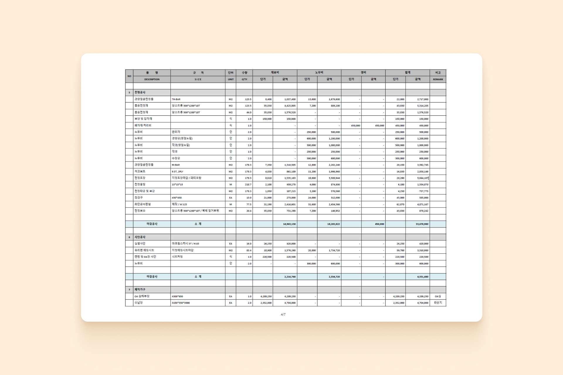 품명과 규격이 나와있는 내역서.jpg