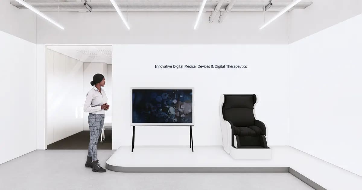 메디트릭스, 제품 전시부터 업무 공간까지 깔끔하고 모던한 사무실 인테리어