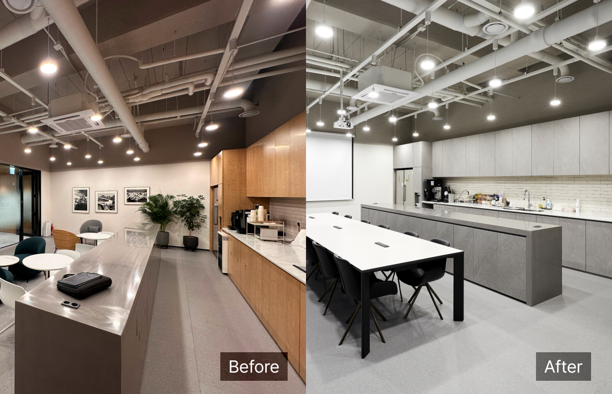 유비퍼스트대원, 기존 레이아웃 재활용으로 비용을 절감한 사무실 인테리어