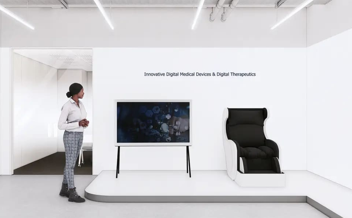 메디트릭스, 제품 전시부터 업무 공간까지 깔끔하고 모던한 사무실 인테리어